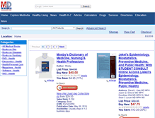 Tablet Screenshot of medical-books.medindia.com